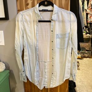 Lucky Brand Washed Out Button Up
